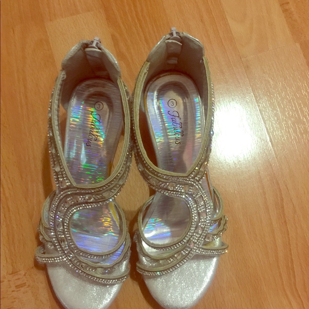 (Fake) diamond covered heel for KIDS